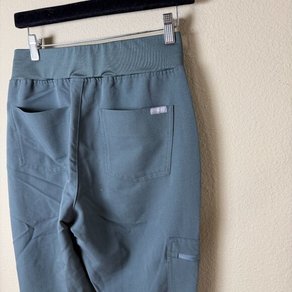 FIGS Technical Collection Grey / Green Joggers Scrubs Bottoms Pants Size Small - Picture 7 of 11